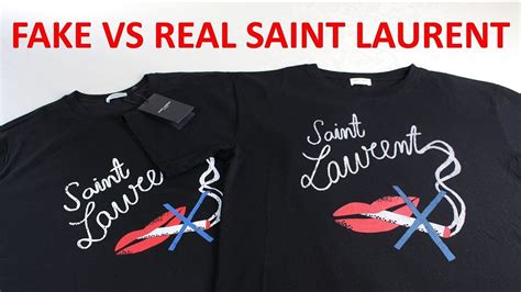 fake saint laurent clothes|real vs fake st laurent shirts.